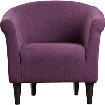 Recent Ziaa Barrel Chairs For Zipcode Design Liam Barrel Chair, Living Room Chair (eggplant) (View 19 of 30)