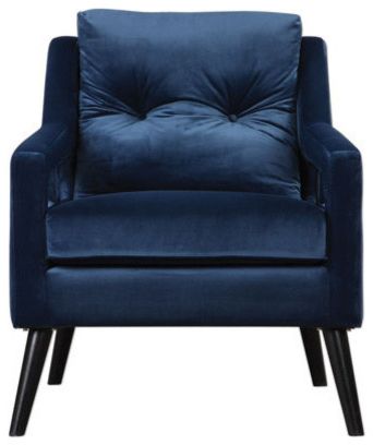 Sheldon Tufted Top Grain Leather Club Chairs Regarding Fashionable Chair With Finish Blue Velet And Material Birch Wood Fabric Foam, 28"x35" (View 19 of 30)