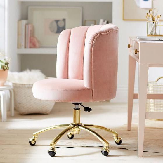 Trendy Grinnell Silky Velvet Papasan Chairs With Dusty Rose Channel Stitch Task Chair #diyfurniturepallets (View 17 of 30)