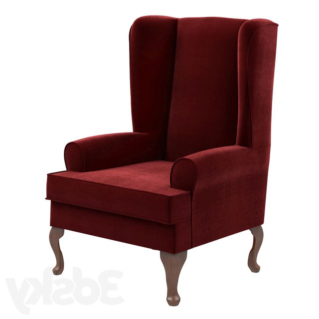 Well Known 3d Models: Arm Chair – Louisburg Armchair In Louisburg Armchairs (View 7 of 30)