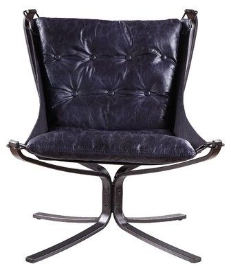 Woodham 30" W Tufted Top Grain Leather Lounge Chair Upholstery Color:  Vintage Blue Genuine Leather In Most Recent Broadus Genuine Leather Suede Side Chairs (View 23 of 30)