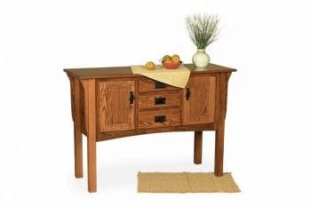 Abdisalan 52.36" Wide 3 Drawer Sideboards Within Popular Mission Collection Sideboard – Adirondack Furniture (Photo 15 of 17)