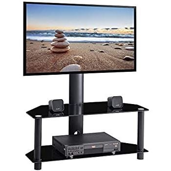 Adrien Tv Stands For Tvs Up To 65" Intended For Newest Amazon: Ianiya Swivel Floor Tv Stand With Mount Height (View 10 of 30)