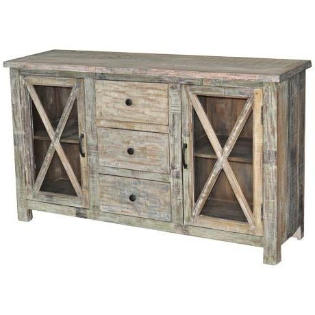 Best And Newest 29.5" Wide 2 Drawer Wood Sideboards For Wesley 2 Door Distressed Wood Sideboard – #4c721 (Photo 28 of 30)