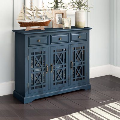 Best And Newest Laux 56.57" Wide 3 Drawer Sideboards Within Coastal Sideboards & Buffets You'll Love In 2020 (Photo 10 of 30)