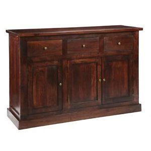 Caila 60" Wide 3 Drawer Sideboards Within Latest Kolkata Furniture Large Sideboard 3 Doors 3 Drawers Mango (View 19 of 30)