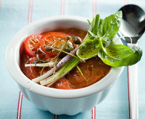 Chilled Tomato And Basil Soup Recipe – Eatout Within Best And Newest Albermarle Sideboards (View 28 of 30)