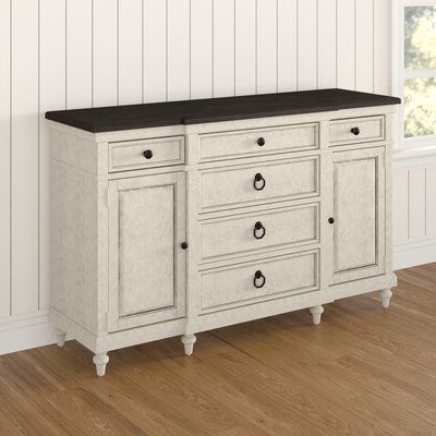 Current Stovall 72" Wide Sideboards Regarding Kelly Clarkson Home Ornithogale 64" Wide 6 Drawer (View 19 of 30)