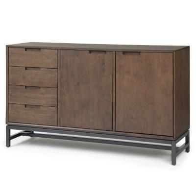 Electra 46" Wide 4 Drawer Acacia Wood Buffet Tables For Well Known Brown – Sideboards & Buffets – Kitchen & Dining Room (View 3 of 30)