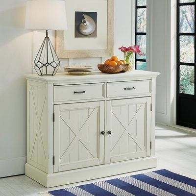 Fahey 58" Wide 3 Drawer Acacia Wood Sideboards Inside Famous Cottage Sideboards & Buffets (Photo 12 of 30)
