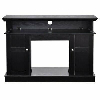 Favorite Black Wood 43 Inch Tv Stand With Electric Fireplace In Quillen Tv Stands For Tvs Up To 43" (View 1 of 30)