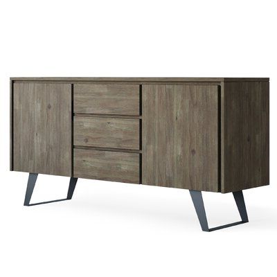 Grey Mid Century Modern Sideboards & Buffets You'll Love In 2019 Caila 60" Wide 3 Drawer Sideboards (Photo 14 of 30)