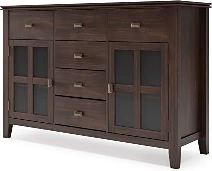 Jakobe 66" Wide Sideboards With Regard To Current Amazon – Simpli Home Artisan Solid Wood 54 Inch Wide (View 13 of 30)