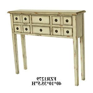 Latest Crestview Newcastle 6 Drawer Console Table In Antique Throughout Danby  (View 27 of 30)