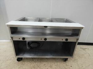 Latest Dostie 48" Wide Buffet Tables With Randell 3 Bay Electric Steam Table, 48" Wide, Model  (View 26 of 30)