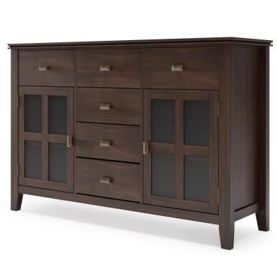 Latest Pardeesville 55" Wide Buffet Tables Intended For Simpli Home – Sideboards & Buffets – Kitchen & Dining Room (View 6 of 30)