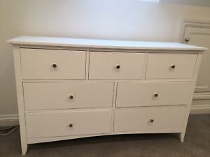 Modern 7 Drawers White Wood Sideboard Cupboard Buffet With Widely Used Danby  (View 18 of 30)