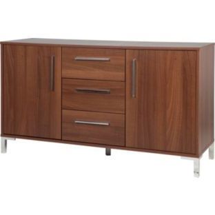 Most Current Buy Sienna 2 Door And 3 Drawer Sideboard – Walnut Effect Inside Annabella 54" Wide 3 Drawer Sideboards (View 18 of 30)