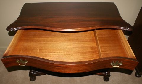 Most Popular Solid Mahogany Ball And Claw Foot Antique Chippendale Dresser Throughout Rockville  (View 26 of 30)