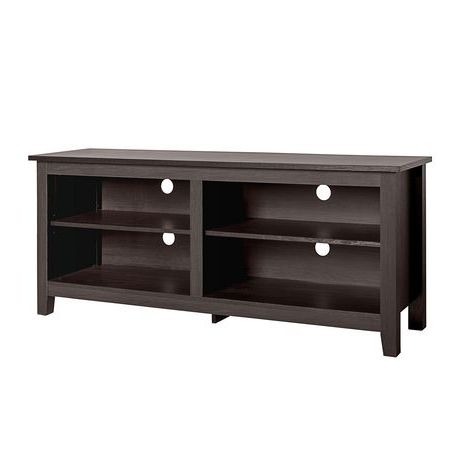 Most Up To Date Greggs Tv Stands For Tvs Up To 58" With Regard To 58" Espresso Wood Tv Stand (Photo 3 of 30)