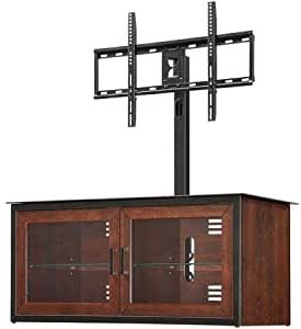 Newest Amazon: Whalen Brown Closed Door 3 In 1 Tv Stand For With Regard To Mainor Tv Stands For Tvs Up To 70" (View 11 of 30)