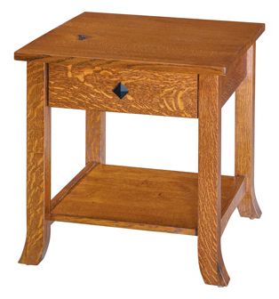 Newest Francisca 40" Wide Maple Wood Sideboards Inside Starlite End Table With Drawer (View 12 of 30)