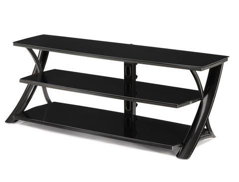 Odessa 65 Inch Tv Stand – Black And Chrome (View 17 of 30)
