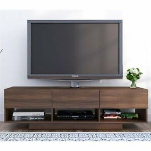 Recent Nexera 105131 Rustik Tv Stand 60 Inch 3 Drawers Walnut For Khia Tv Stands For Tvs Up To 60" (Photo 26 of 30)