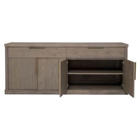 Searsport 48" Wide 4 Drawer Buffet Tables Throughout Most Recently Released Highland 4 Door 2 Drawer Buffet (View 18 of 30)