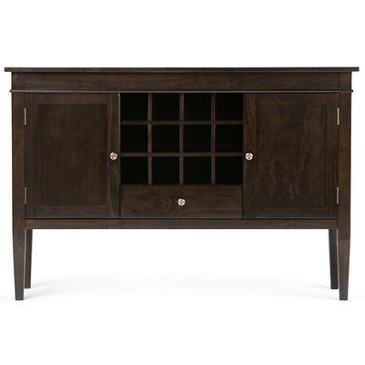 Shirley Mills 52" Wide Buffet Tables Intended For Famous Espresso Wood Sideboards & Buffets You'll Love In  (View 4 of 30)
