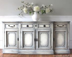 Shirley Mills 52" Wide Buffet Tables With Famous Vintage Swedish Gustavian Style French Country Design Hand (View 20 of 30)