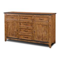 Thame 70" Wide 4 Drawers Pine Wood Sideboards Throughout Most Up To Date 50 Most Popular Rustic Buffets And Sideboards For 2020 (Photo 30 of 30)
