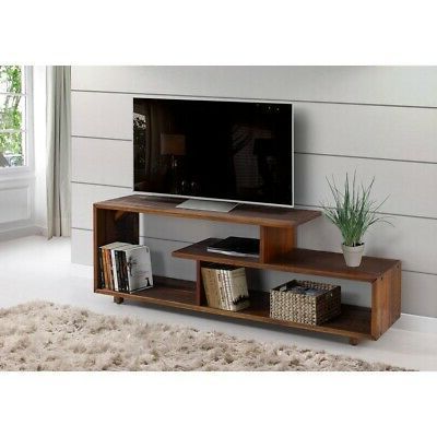 Trendy & 60 Inch Rustic Solid Wood Asymmetrical Tv Stand Console Pertaining To Khia Tv Stands For Tvs Up To 60" (View 3 of 30)