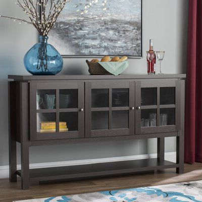 Wayfair Inside Newest Laux 56.57" Wide 3 Drawer Sideboards (Photo 15 of 30)