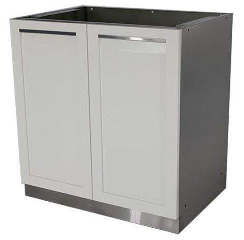 White 7 Pc Outdoor Kitchen Set: 2 Door Cabinet, 3 Drawer With 2019 3 Drawer And 2 Door Cabinet With Metal Legs (View 8 of 30)