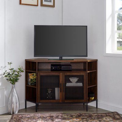 2017 Corner Tv Stands For Tvs Up To 43" Black Inside 55 Inch Tv Corner Tv Stands & Entertainment Centers You'll (View 2 of 10)