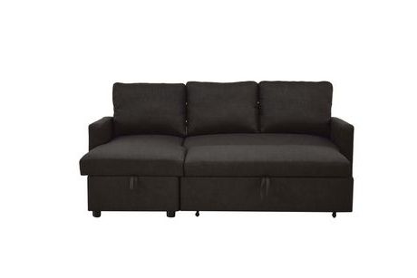 2018 Acme Hiltons Sectional Sofa With Sleeper & Storage In Intended For Hartford Storage Sectional Futon Sofas (View 10 of 10)