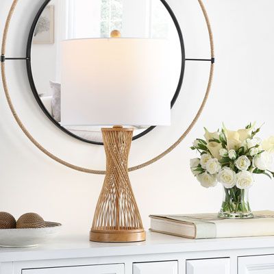 2018 Magnus Bamboo Table Lamp Area Rug (View 8 of 10)