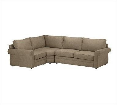 3pc Ledgemere Modern Sectional Sofas Regarding 2017 Pearce Left 3 Piece With Corner Wedge Sectional (View 10 of 10)