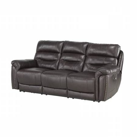 9527brw 3pwh Power Double Reclining Sofa With Power Throughout Well Known Power Reclining Sofas (Photo 3 of 10)