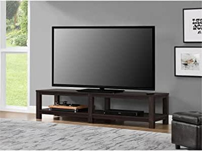 Amazon: Mainstays Parsons Tv Stand For Tvs Up To 65 Within Widely Used Totally Tv Stands For Tvs Up To 65" (Photo 1 of 10)