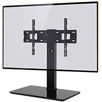 Amazon: Transdeco Tv Stand, 80 Inch, Black: Kitchen Throughout Current Rfiver Universal Floor Tv Stands Base Swivel Mount With Height Adjustable Cable Management (View 3 of 10)