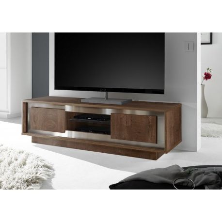 Amber Modern Tv Stand In Oak Cognac Finish – Furniture With Regard To Best And Newest All Modern Tv Stands (View 3 of 10)