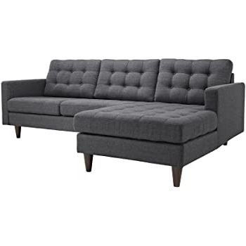 Best And Newest Dulce Mid Century Chaise Sofas Light Gray Pertaining To Amazon: Modway Empress Mid Century Modern Upholstered (Photo 1 of 10)