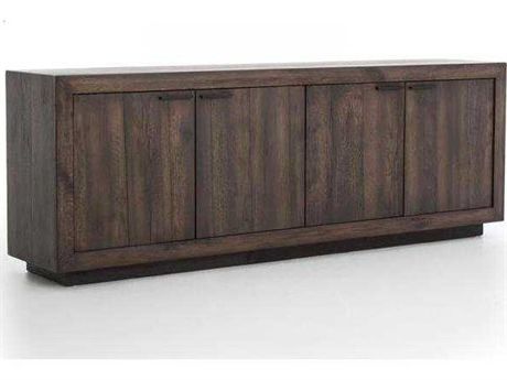 Best And Newest Hanna Oyster Wide Tv Stands With Regard To Four Hands Wesson Couric 4 Door Sideboard (View 2 of 10)