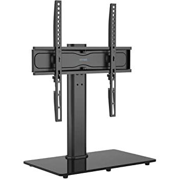 Best And Newest Rfiver Universal Floor Tv Stands Base Swivel Mount With Height Adjustable Cable Management Pertaining To Wooden Base Tv Stand – Universal Tabletop Tv Stand For (View 2 of 10)