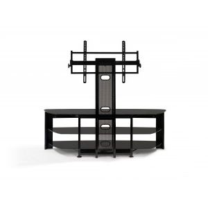 Best Wood Home Theater Stand With 42 70 Inch Tv Mount Pertaining To Most Up To Date Modern Black Floor Glass Tv Stands For Tvs Up To 70 Inch (Photo 10 of 10)
