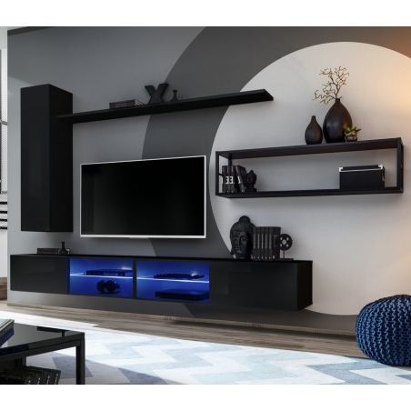 Bmf Switch Met Iv Wall Unit 300cm Wide Tv Stands Cabinets Intended For Latest 57'' Led Tv Stands Cabinet (View 8 of 10)