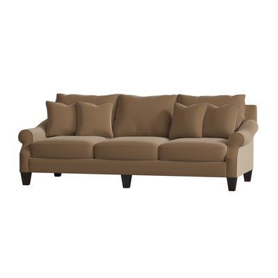 Clifton Reversible Sectional Sofas With Pillows Regarding Current Birch Lane™ Normanson 90" Rolled Arm Sofa With Reversible (View 7 of 10)
