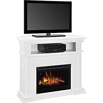 Compton Ivory Extra Wide Tv Stands For Newest Amazon: Dimplex Colleen Corner Tv Stand With Electric (View 3 of 10)